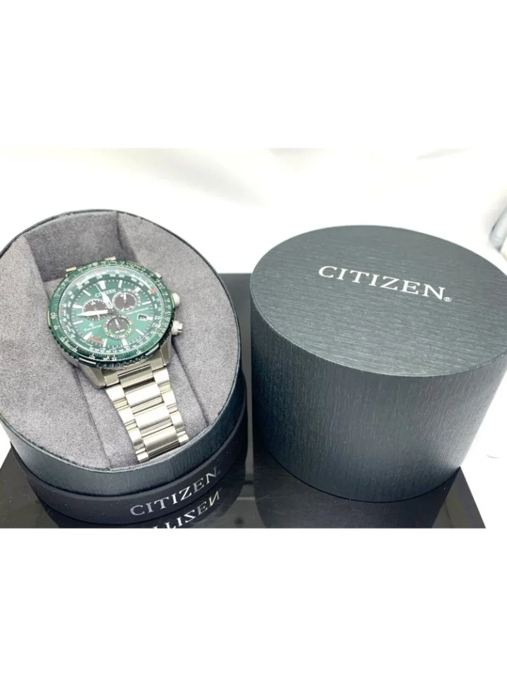 Citizen Men's Watch CB5004-59W Promaster Radio Controlled Eco-Drive Green Dial